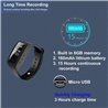 Bracelet Digital Voice Recorder Watch, Wristband 32GB Voice Activated, Noise Cancelling Audio Recorder with Playback Function