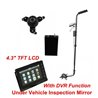 Under Vehicle Inspection Detector Car Inspection Mirror With DVR Function with Camera and 4.3" LCD Monitor