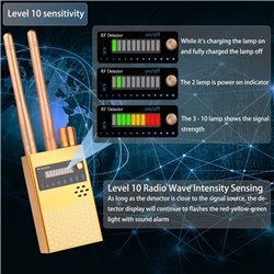 Anti Spy Wireless RF Signal Detector Bug GPS Camera Detector Hidden Camera GSM Listening Device Wireless Signal Device Finder