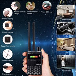 RF Detector, Dual Antennas Hidden Camera Detector, Micro WiFi Cam Scanner, Listening Device & Wireless Bug Sweeper, GPS Tracker