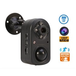 Hack Proof Home Office Security Camera, 1080p Battery Powered Motion Sensor Night Vision Backup Camera | 3 - 12 Months Standby