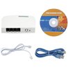 USB Telephone Recorder, 2 Channel Landline Telephone Recorder Box Phone Monitor System with PC software, Easy Manage Call Logs