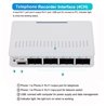 Telephone Recorder, 4 Channel USB Landline Telephone Recorder Box Phone Logger Monitor with PC software, Easy Manage Call Logs