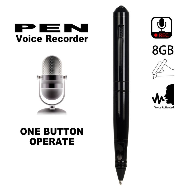 8GB Digital Voice Recorder- Voice Activated Recorder for Lectures Meetings Classes, Mini Audio Recording Device Audio Recorder