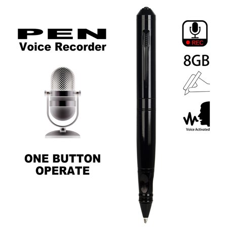 8GB Digital Voice Recorder- Voice Activated Recorder for Lectures Meetings Classes, Mini Audio Recording Device Audio Recorder