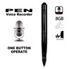 8GB Digital Voice Recorder- Voice Activated Recorder for Lectures Meetings Classes, Mini Audio Recording Device Audio Recorder