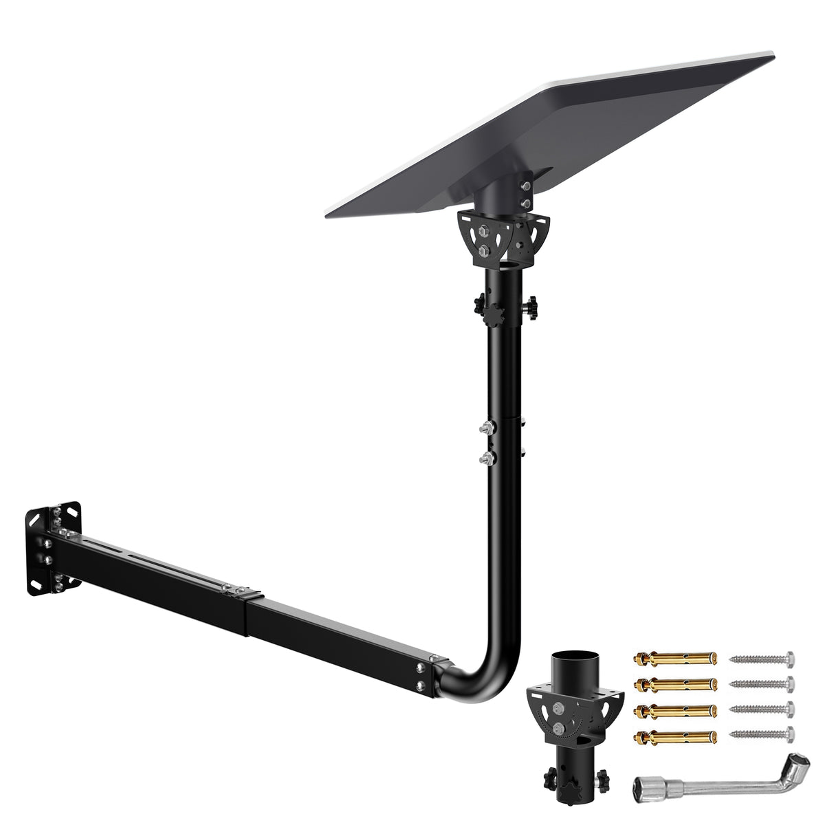 Starlink V5 / Gen 5 Long Wall Mount – Adjustable 32.8" Extension, Works with Original V5 Pipe Adapter