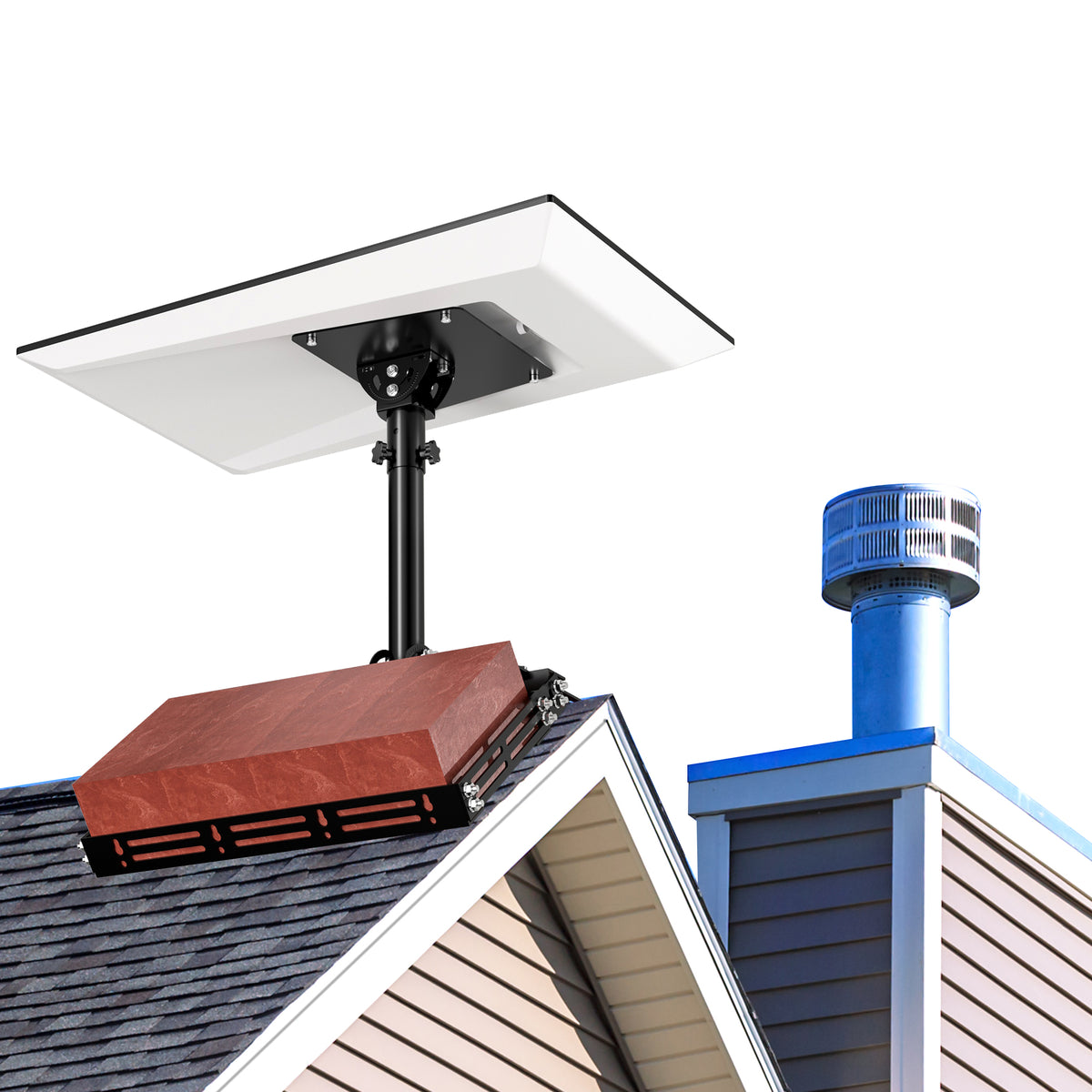 Starlink Gen 3 Roof Ridge Mount – No-Drill Ballast Frame for 8–16 Bricks