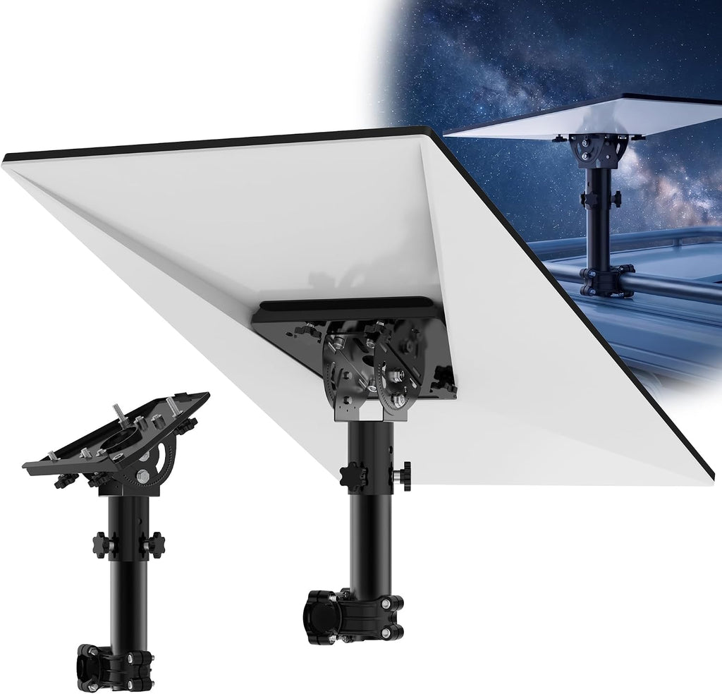 Starlink Gen 3 RV Ladder & Boat Rail Mount – 0.8–1.1" No-Drill Clamp with Adjustable Adapter