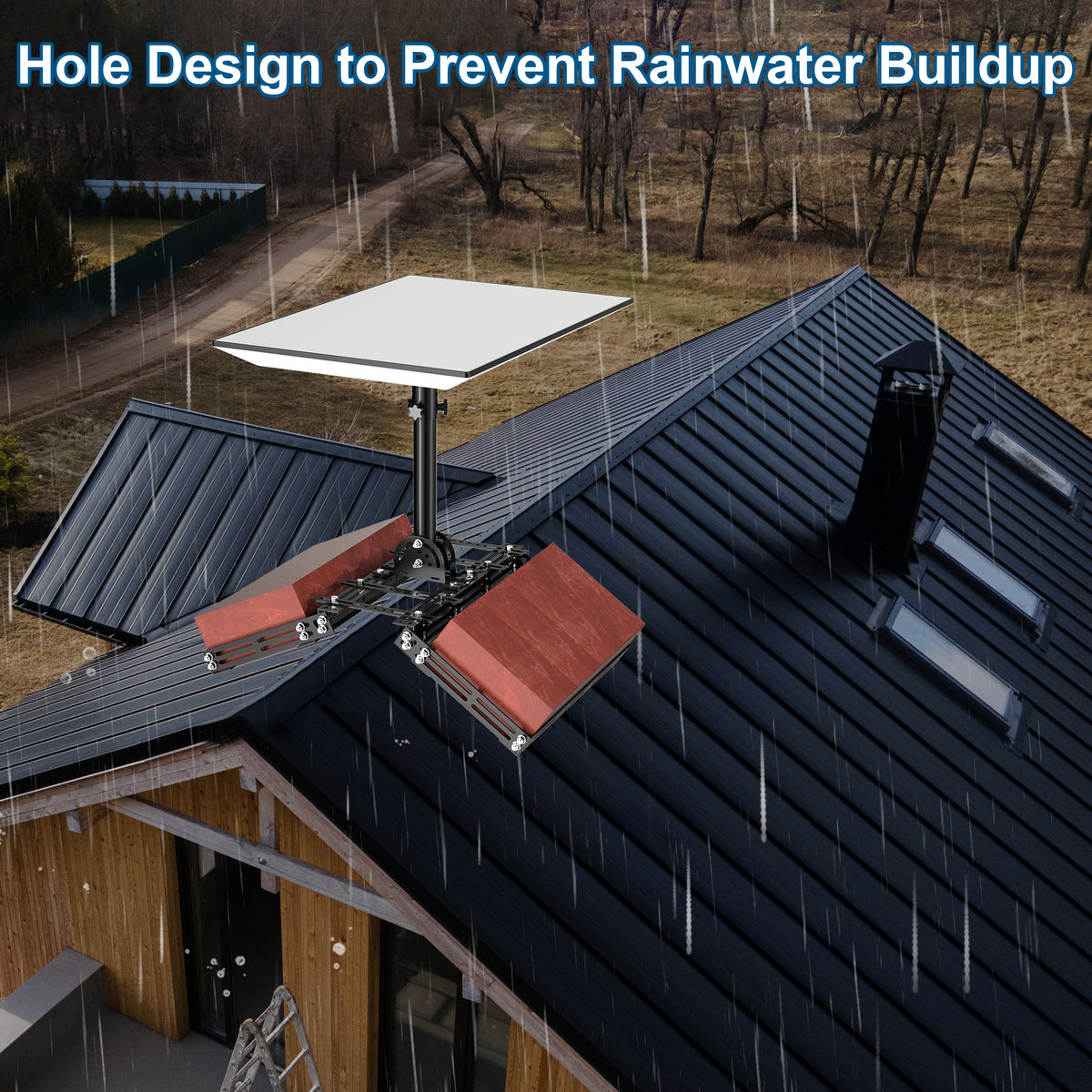 Starlink Gen 3 Roof Ridge Mount – No-Drill Ballast Frame for 8–16 Bricks