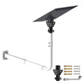 Starlink V5 / Gen 5 Long Wall Mount – White Base with Black Adapter, Adjustable 32.8" Extension, Works with Original V5 Pipe Adapter