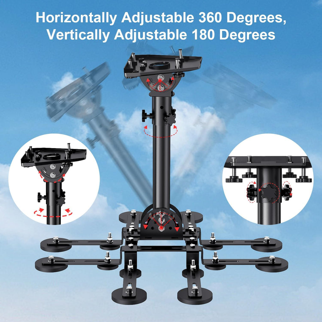 Starlink Gen 3 Heavy-Duty Magnetic Roof Mount – 16-Magnet No-Drill Kit, Up to 493 lbs Holding Force