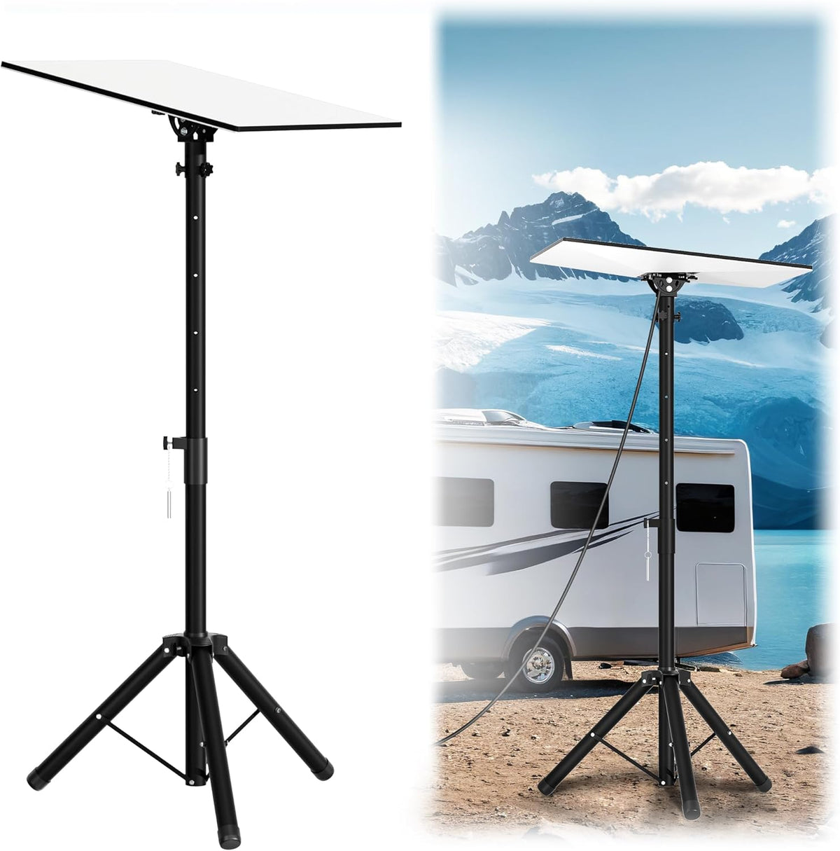 Starlink Gen 3 / Standard 4 / 4X / Enterprise Large Tripod Mount – Portable Detachable Stand with Adjustable Height & Tilt