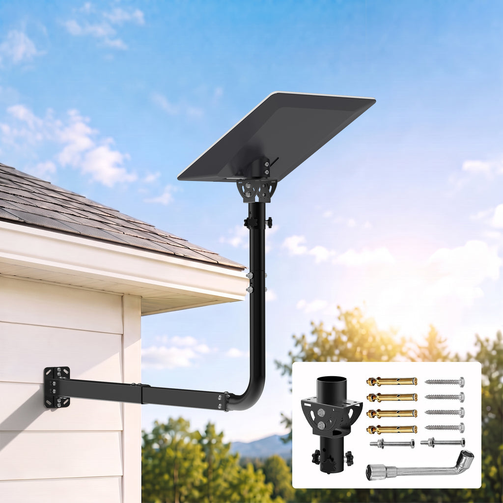 Starlink V5 / Gen 5 Long Wall Mount – Adjustable 32.8" Extension, Works with Original V5 Pipe Adapter