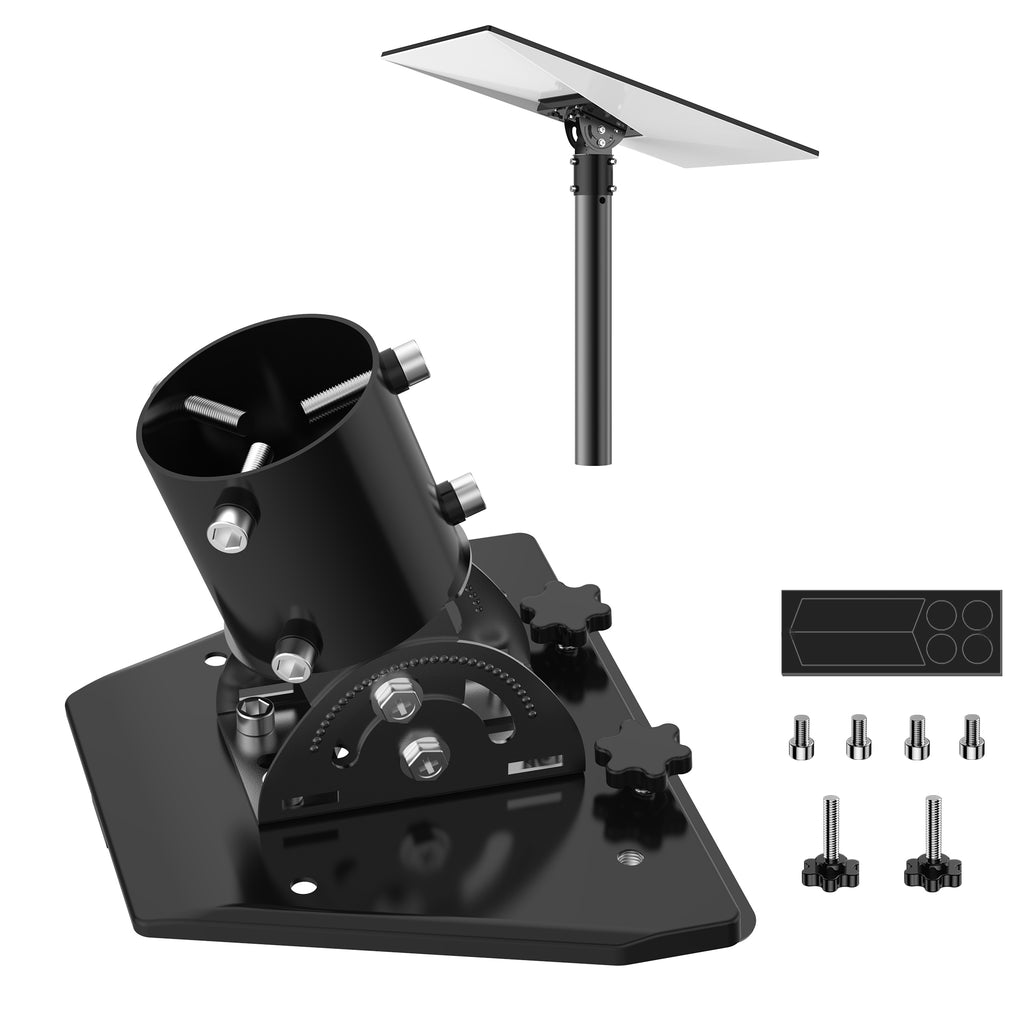 Starlink Gen 3 Pipe Adapter – Black 160° Tilt Mount for Poles Up to 2.05" / 52 mm