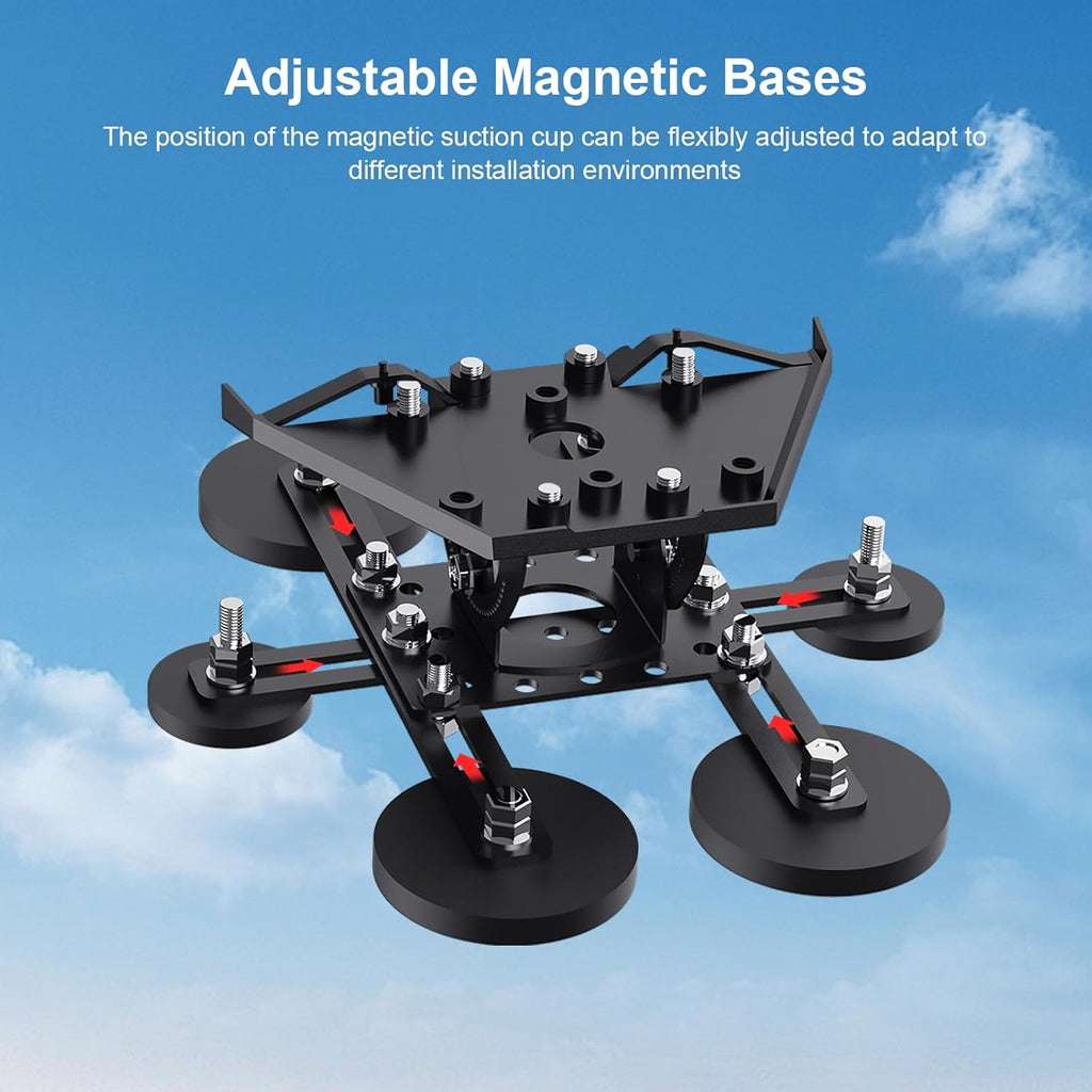 Starlink Mini Magnetic Roof Mount – 6-Magnet No-Drill Mounting Kit for Car, RV & Boat, Quick Release Design