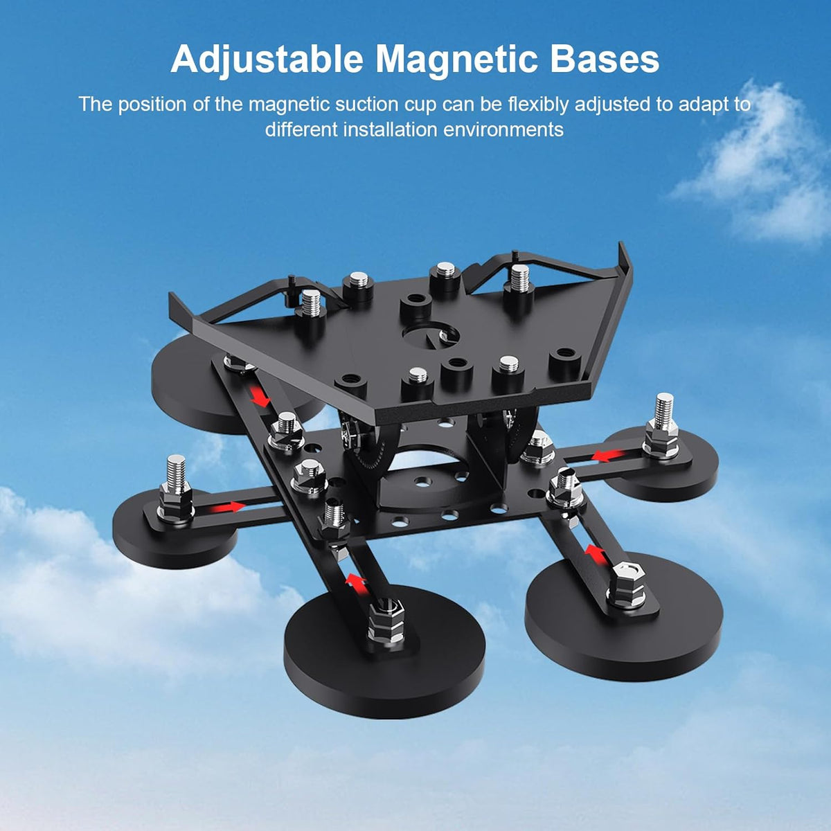 Starlink Mini Magnetic Roof Mount – 6-Magnet No-Drill Mounting Kit for Car, RV & Boat, Quick Release Design