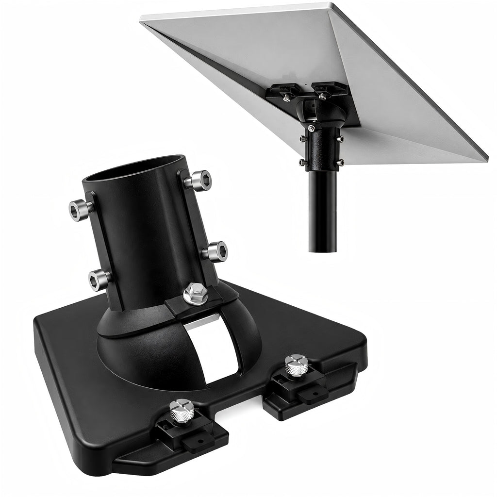 Starlink Gen 3 Ball Joint Adapter – Black Aluminum Multi-Angle Mount for Poles Up to 2.0"